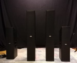 FBT Vertus CLA Serie. Süulen Line Array für Firmen Event oder auch für Tagung und Messe